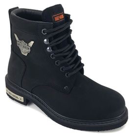 Harley Davidson Gibson Black Nubuk Siyah Unisex Bot