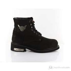 Harley Davidson Gibson Black Nubuk Siyah Unisex Bot