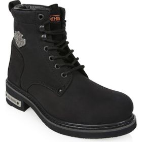 Harley Davidson Gibson Siyah Nubuk Erkek Bot