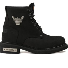 Harley Davidson Gibson Siyah Nubuk Kadın Bot