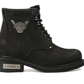 Harley Davidson Gibson Siyah Nubuk Kadın Bot