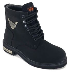 Harley Davidson Gibson Siyah Nubuk Kadın Bot