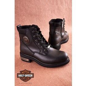 Harley Davidson Jim Siyah Nubuk Erkek Bot