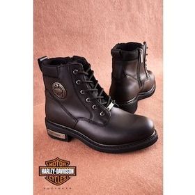 Harley Davidson Jim Siyah Nubuk Erkek Bot