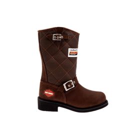 Harley Davidson Laconia 644 025G100071-B23-27 Hakiki Deri Kahverengi Kadın Bot