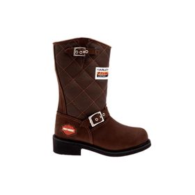 Harley Davidson Laconia 644 025G100071-B23-27 Hakiki Deri Kahverengi Kadın Bot