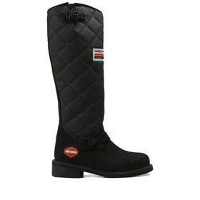Harley Davidson Laconia 646H 025G100074 Siyah Nubuk Kadın Çizmesi