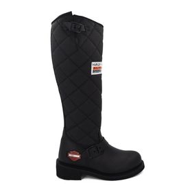 Harley Davidson Laconia 646H 025G100074 Siyah Nubuk Kadın Çizmesi