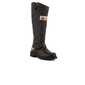Harley Davidson Laconia Hi 646 Black Yağlı Deri Siyah Kadın Çizme