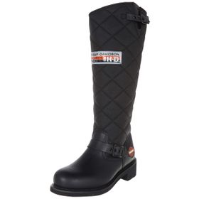 Harley Davidson Laconia Hi 646 Black Yağlı Deri Siyah Kadın Çizme