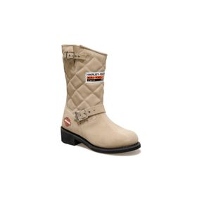 Harley Davidson Laconia Krem Unisex Çizmesi