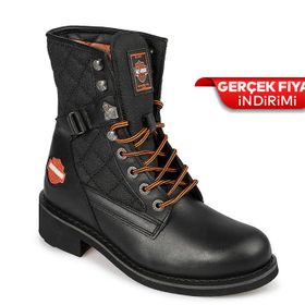 Harley Davidson New Worker 025G0078 Siyah Kadın Bot