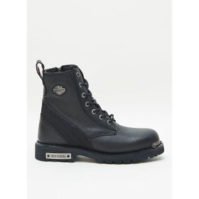 Harley Davidson REYES BLACK BAS EX Deri Siyah Erkek Bot