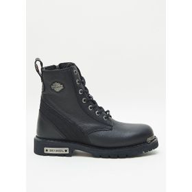 Harley Davidson REYES BLACK BAS EX Deri Siyah Erkek Bot