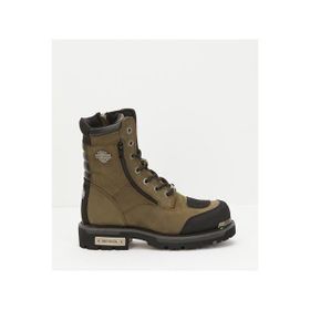 Harley Davidson Riddick 025G0321-18064 Olive Crazy Yeşil Deri Kadın Bot