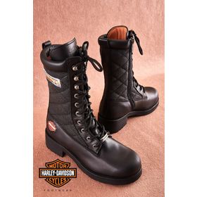 Harley Davidson T0777021703 Siyah Hakiki Deri Kadın Bot