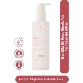 Harrem Rose Series Gül Mayası Glycolic 200 ml Hassas Yüz Yıkama Jeli