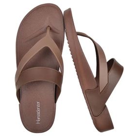 Harssidanzar HL203US Kahverengi Flip Flop Kadın Sandalet