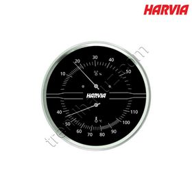Harvia Siyah Termometre Higrometre