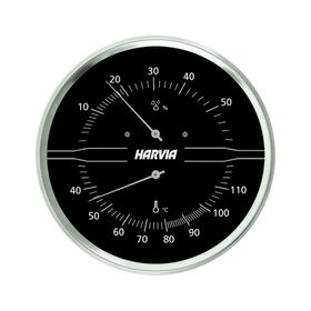 Harvia Siyah Termometre Higrometre