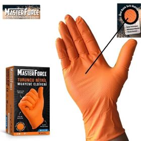 Has-Pet 50'li Masterforce Turuncu Nitril Eldiveni
