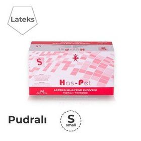 Has-Pet Lateks 100 Adet S Pudralı Eldiven
