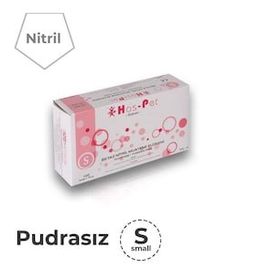 Has-Pet Lateks Pudrasız Beyaz M 100 Adet Muayene Eldiveni