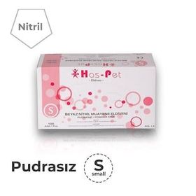 Has-Pet Lateks Pudrasız Beyaz M 100 Adet Muayene Eldiveni