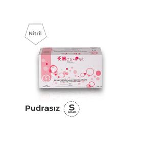 Has-Pet Lateks Pudrasız Beyaz M 100 Adet Muayene Eldiveni
