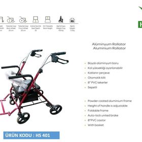 Has-Pet Rollator Alüminyum Yürüteç