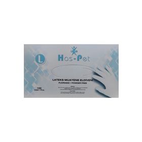 Has-pet Vinil Pudrasız Medium 100 Adet Muayene Eldiveni