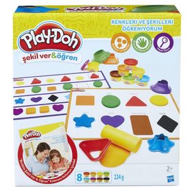 Hasbro B3404 Play-Doh Renkleri ve Şekilleri Öğreniyorum Oyun Seti