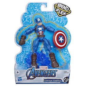 Hasbro E7869 Marvel Avengers Bend & Flex Captain America Figür