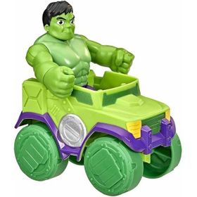 Hasbro F6776-F745 Marvel Spidey and His Amazing Friends Araç ve Hulk Figür