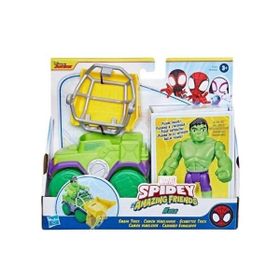 Hasbro F6776-F745 Marvel Spidey and His Amazing Friends Araç ve Hulk Figür