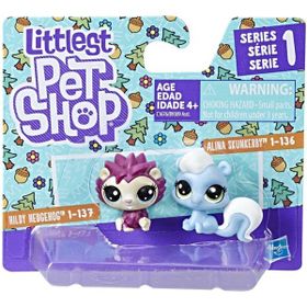 Hasbro Littlest Pet Shop İkili Miniş Hildy Hedgehog & Alina Skunekerby Aksiyon Figürleri