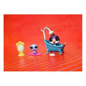 Hasbro Littlest Pet Shop Miniş Mini Oyun Seti Banyo Eğlencesi Aksiyon Figürleri