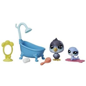 Hasbro Littlest Pet Shop Miniş Mini Oyun Seti Banyo Eğlencesi Aksiyon Figürleri