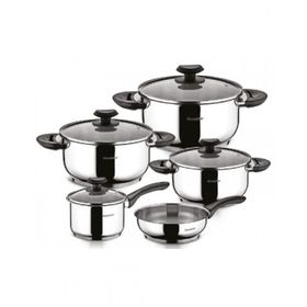 Hascevher Carmen Çelik 9 Parça Tencere Seti