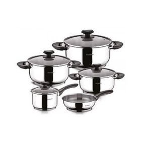 Hascevher Carmen Çelik 9 Parça Tencere Seti