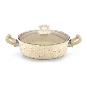 Hascevher Germanitium Granit Cam Kapaklı 18 cm Tencere