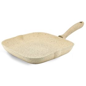 Hascevher Germanityum Kırmızı 28 cm Granit Grill Tava