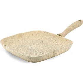 Hascevher Germanityum Kırmızı 28 cm Granit Grill Tava