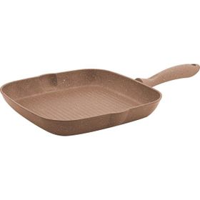 Hascevher Germanityum Kırmızı 28 cm Granit Grill Tava