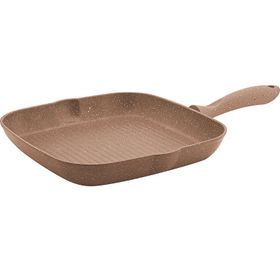 Hascevher Germanityum Kırmızı 28 cm Granit Grill Tava