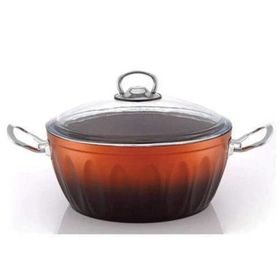 Hascevher Lotus Kahve 24 cm Granit Tencere