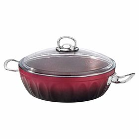 Hascevher Lotus Kırmızı 26 cm Granit Karnıyarık Tenceresi