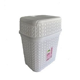 Hasır 7,2 Litre Beyaz Çöp Kovası