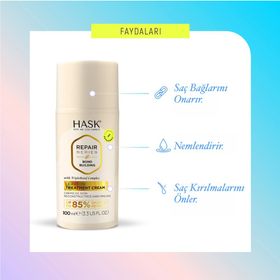 Hask Repair Series 100 ml Durulanmayan Saç Bakım Kremi