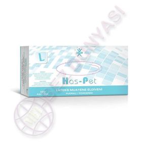 Haspet 1 Paket 100 Adet Large Beden Pudralı Lateks Eldiven